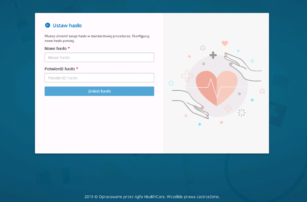 Portal pacjenta - pierwsze logowanie - ustawienie własnego hasła